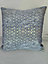 BELVEDERE CHECKERED BLUE & GOLD CUSHIONS