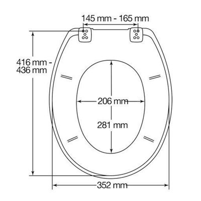 Bemis 2850 Buxton STA-TITE Round White Toilet Seat