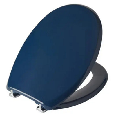Bemis Buxton Indigo Blue Toilet Seat Ultra-Fix 2850CPT106