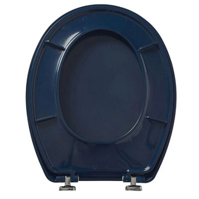 Bemis Buxton Indigo Blue Toilet Seat Ultra-Fix 2850CPT106