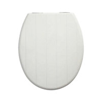 Bemis White Cottage Soft Close Ultra-Fix Toilet Seat
