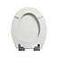 Bemis White Cottage Soft Close Ultra-Fix Toilet Seat
