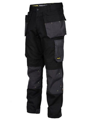 Bench Black Boston Holster Work Trouser 34/31