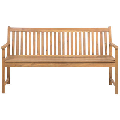 Bench Certified Acacia Wood 160 cm Light Wood VIVARA