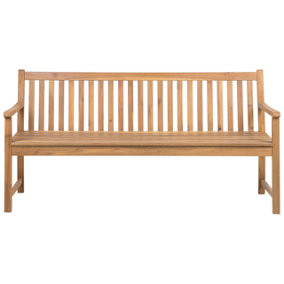 Bench Certified Acacia Wood 180 cm Light Wood VIVARA