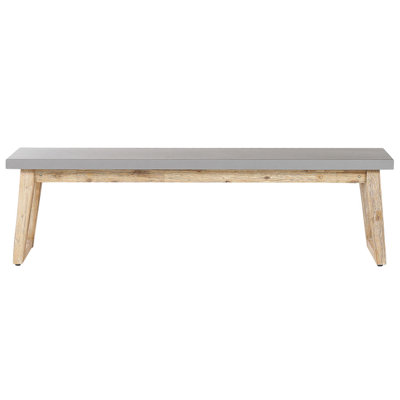 Bench Concrete 160 cm Grey ORIA