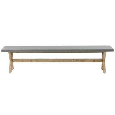 Bench Concrete 200 cm Grey OLBIA