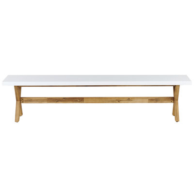 Bench Concrete 200 cm White OLBIA