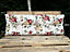 Bench Cushion Pad Backrest for Garden Pallet Sofa 120 x 40 Floral Tufted Outdoor