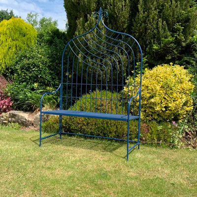 Bench - L48 x W114 x H110 cm - Blue