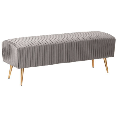 Bench PATERSON Velvet Light Grey