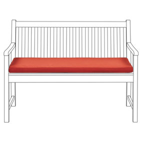 Bench Seat Pad Cushion 112 x 54 cm Red VIVARA