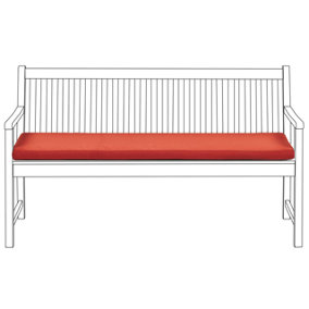 Bench Seat Pad Cushion 152 x 54 cm Red VIVARA