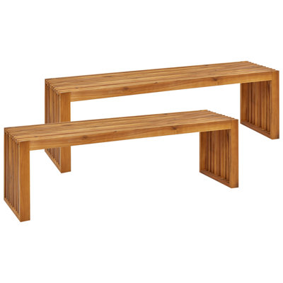 Bench Wood 150 cm Light Wood SULZANO