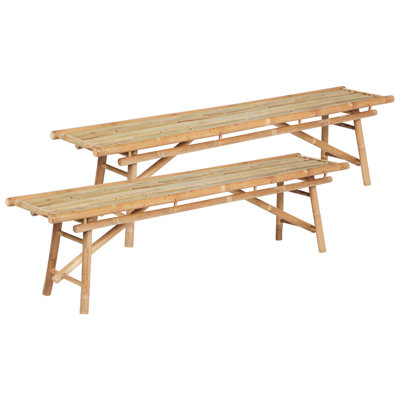 Bench Wood 180 cm Light Wood TINDARI