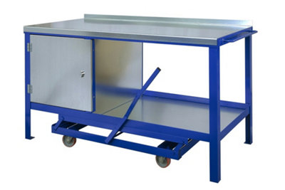 Benchmaster - Mobile Workbench - 1500mm x 750mm x 840mm Steel Top ...