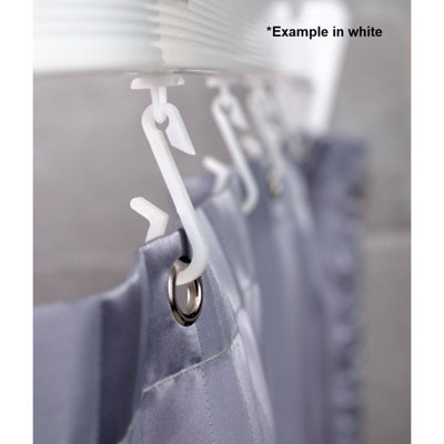 Bendable Flexi Shower Curtain Track / Rail - 3m White - 5