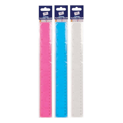 Bendy 12 Ruler Flexible Bendy Design 12 Inch Length Perfect For Exams ...