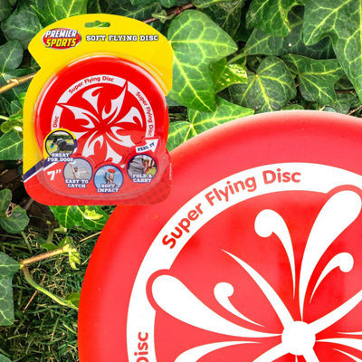 Bendy Skimmer Frisbee Outdoor Garden Toy Red
