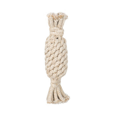Benji & Flo Pineapple Eco Friendly Rope Dog Toy Natural (One Size)