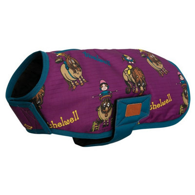 Benji & Flo Thelwell Collection Pony Friends Dog Jacket Imperial Purple/Pacific Blue (M- Length: 51cm-61cm) Price Comparisons | Compare The Build