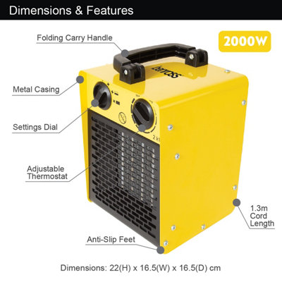 Benross 42440 2000W Industrial Fan Heater