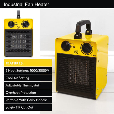 Benross 42440 2000W Industrial Fan Heater - 5