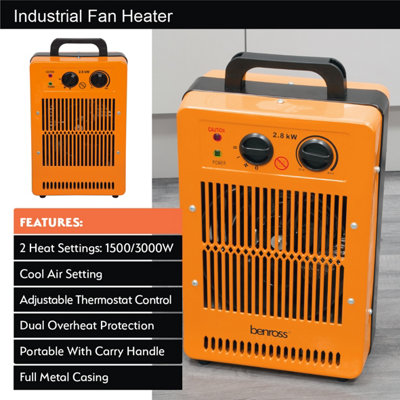 Benross 42468 Large Industrial Fan Heater - 6