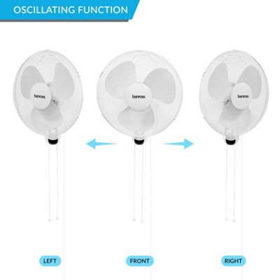 Benross 43820 16-Inch Wall Mounted Fan - 3