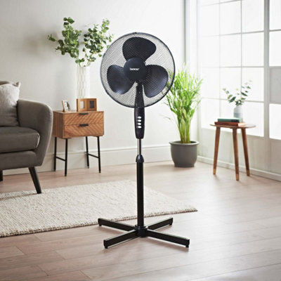 Benross 43830 16-Inch Black Standing Fan