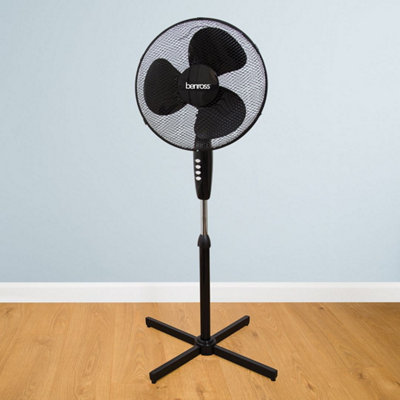 Benross 43830 16-Inch Black Standing Fan
