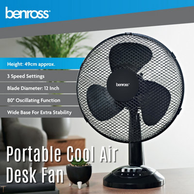Benross 43929 12-Inch Standing Desk Fan - 4