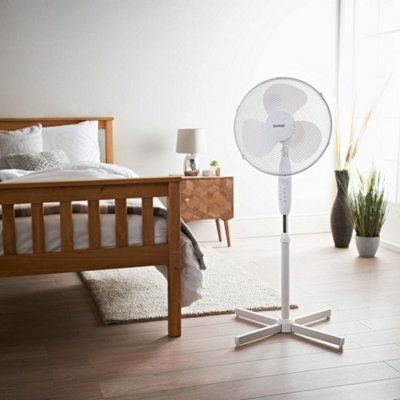 Benross 43930 16-Inch White Standing Fan