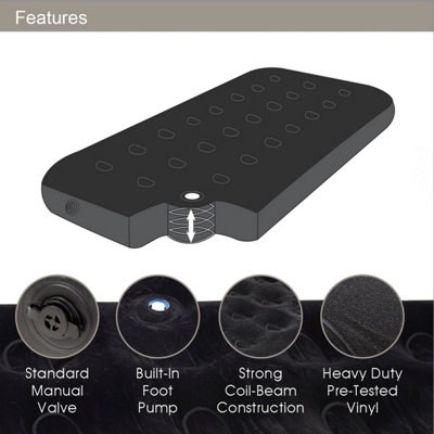 Benross Airbed with Built-In Pump - Single - 6