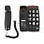 Benross Big Button Telephone with Ringer Light - Black