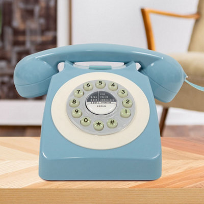 Benross Classic Retro Telephone - Blue Price Comparisons | Compare The Build