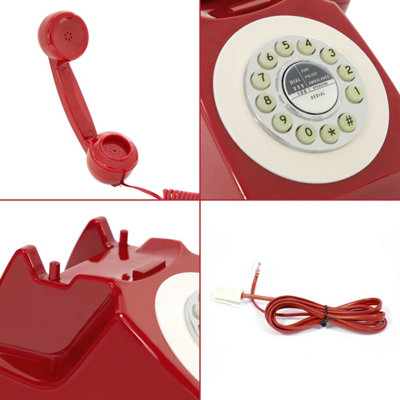 Benross Classic Retro Telephone - Red