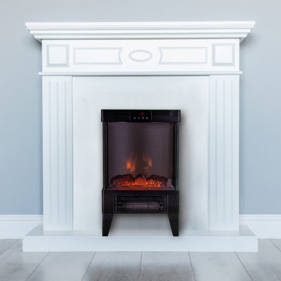 Benross Electric Fireplace Space Heater with Cast Iron Log Burning Effect - 7