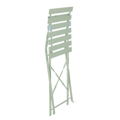 Bentley 3 Piece Metal Bistro Set Garden Patio Table & 2 Chairs - Heritage Green - 8