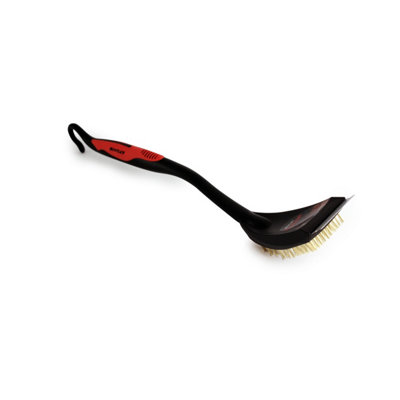 Bentley Bbq Grill Cleaning Brush With Steel Scraper - Red