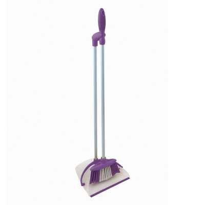 Bentley Brights Indoor Long Handled Lobby Dustpan & Brush Set - Various Colours