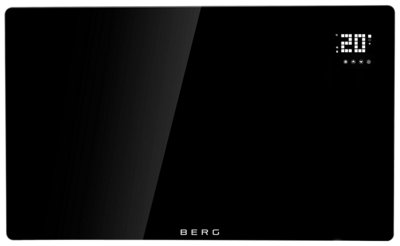BERG 480W Far Infrared Electric Wi-Fi/Remote Control Smart Glass Panel Heater - Ultraslim (12mm)