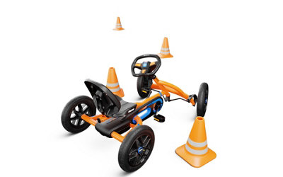 Berg Buddy B Orange Pedal Kart Ages 3 8 Years Special Offer Includes Flashing Light