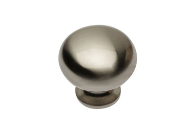 BERGAMO - cabinet door knob - inox (brushed steel)