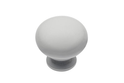 BERGAMO - cabinet door knob - white