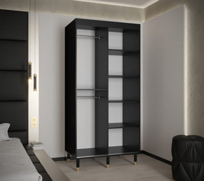 Bergen 2 door sliding wardrobe with mirrored doors deals assembly