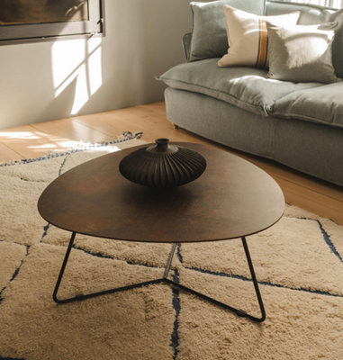 Bergen Large Coffee Table in Warm Rust Colour