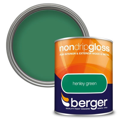 Berger 750ml Non Drip Gloss Henley Green