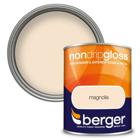 Berger 750ml Non Drip Gloss Magnolia