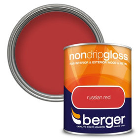 Berger 750ml Non Drip Gloss Russian Red